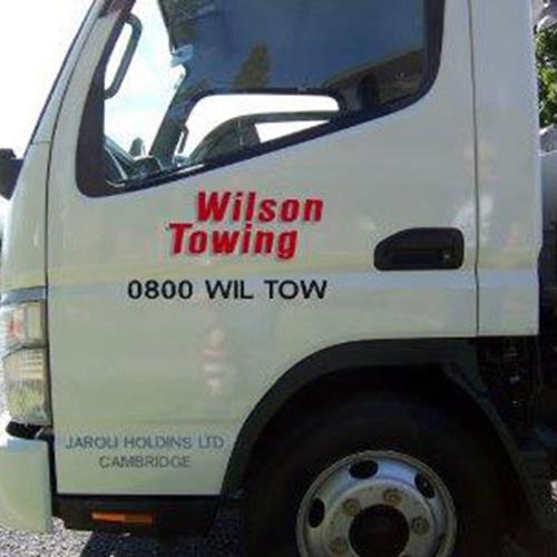 The tow truck at Wilson Towing